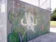 graffitiverwijdering vanaf skatebaan