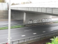 Viaducten (kunstwerken) snelwegen rondom Venlo waar 's-nachts de graffiti werd verwijderd (graffitiverwijdering)